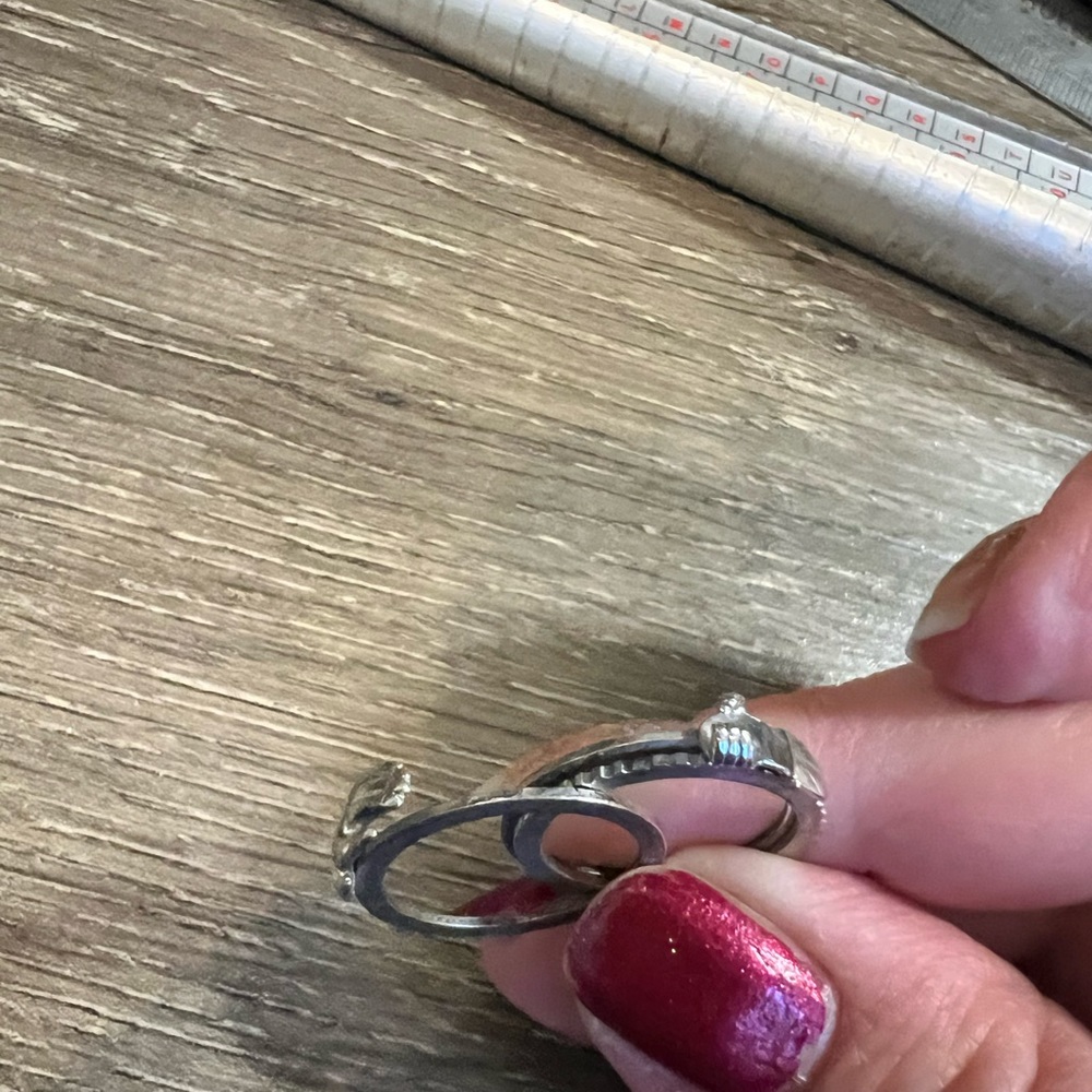 Just in- vintage three in one sterling silver ring - Picture 9 of 12